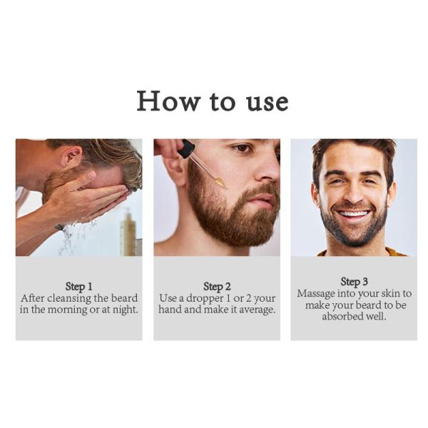 100% Natural Strengthens Beard Growth Conditioner Oil With Organic Argan