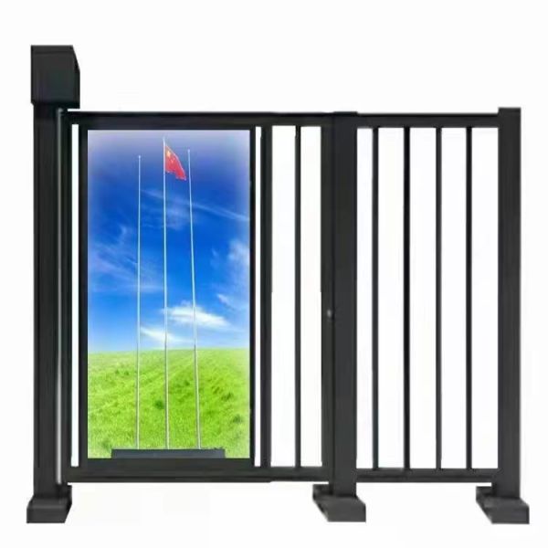 1 Way Full Height Sliding Turnstile Gate Fully Automatic Full Height Pedestrian Turnstiles