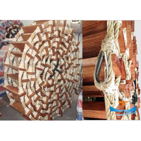 0.95 Weight Liferaft Embarkation Ladder , Ship Rope Ladder For Emergency Case