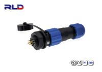 M13 tomada impermeável rosqueada industrial da aviação do conector do conector macho Ip68