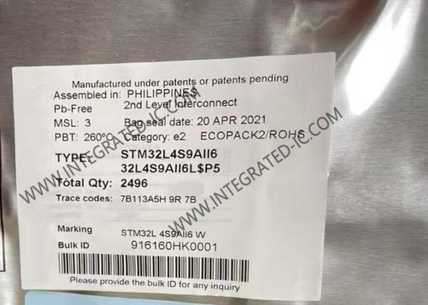 ARM Cortex-M4 STM32L4S9AII6 169UFBGA 32Bit Microcontroller MCU 2MB Flash IC Chip