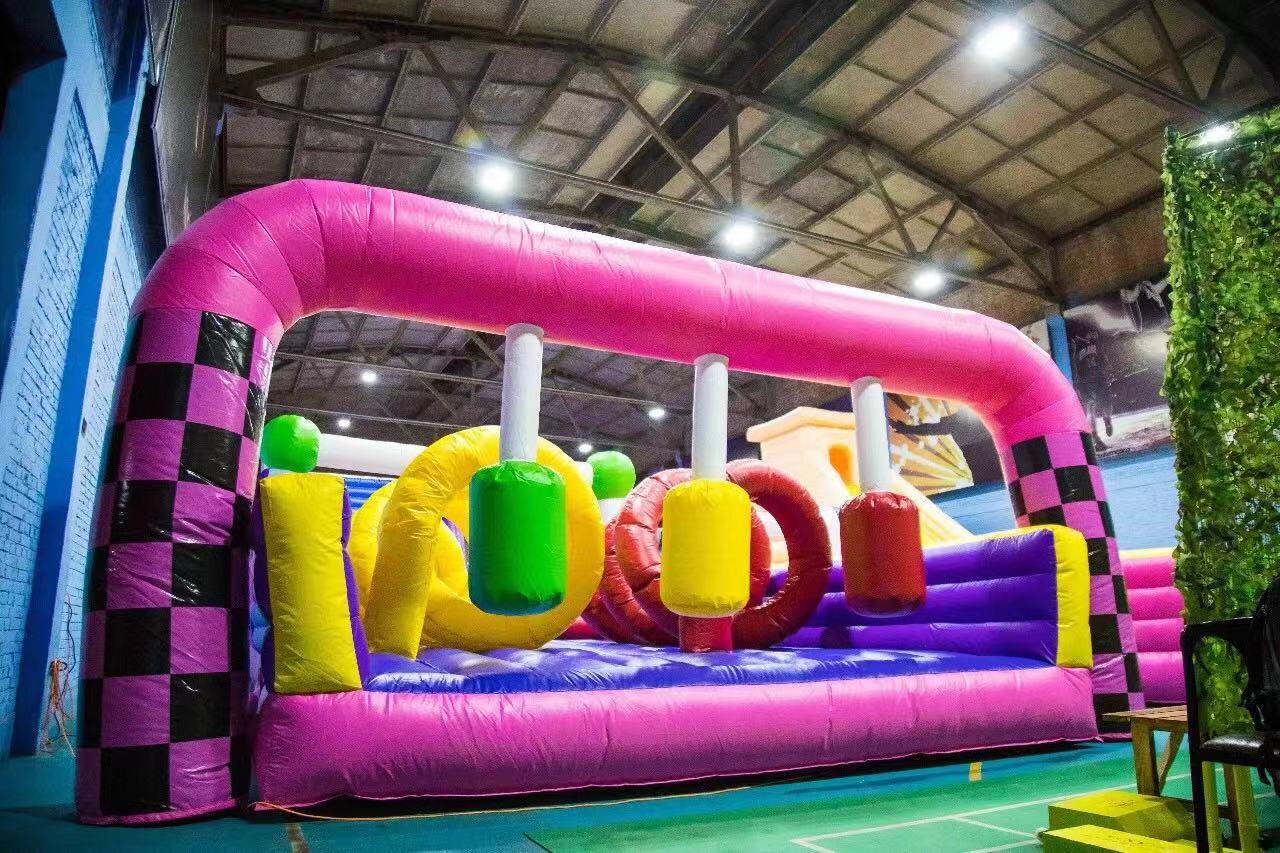 Customized Large Inflatable Slide Bouncer Inflatable Obstacle Course Customized PVC Outdoor Inflatable Sports for Fun