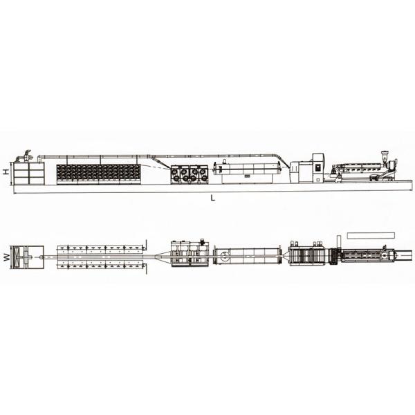 Производственной линии штранг-прессования ленты HDPE фильм пластиковой плоский протягивая машину