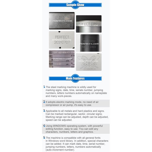 400 Вт HRA93 Металлическая электрическая маркировочная машина для табличек и знаков