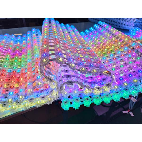 P40 フレキシブル LED メッシュスクリーン RGBW IP67 屋外用 ステージ背景向け