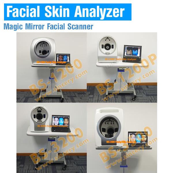 High quality 3d professional mini skin hair analyzer machines with English and Spanish version software