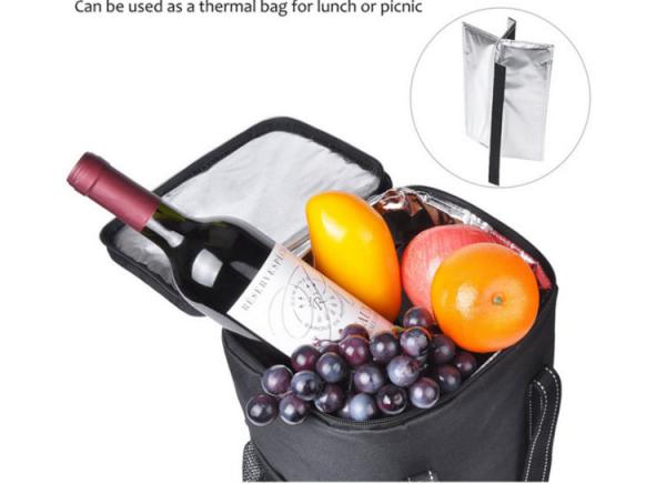 Premium quality Ice Insulated oxford wine bottle cooler bag for four wines
