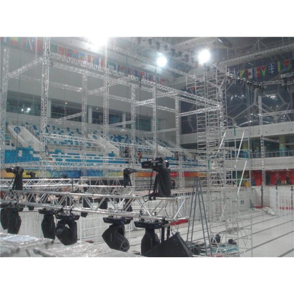 6082 T6 Aluminum Stage Lighting Truss Systems Square Spigot 0.5m - 4m
