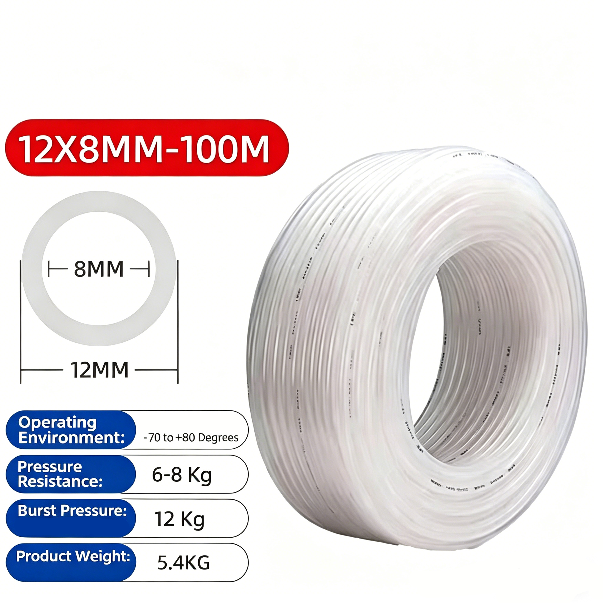 Upe Corrosion-Resistant Paint Pipe 10/6.5mm 12/8mm 14/10mm