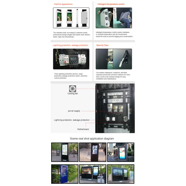 Доказательство пыли экранного дисплея рекламы Синьяге цифров держателя стены на открытом воздухе 32 дюйма