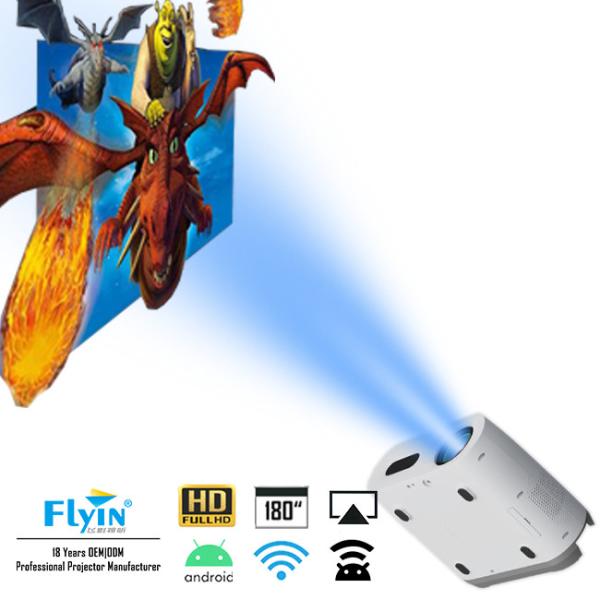 Mini Multimedia Micro Wifi Projector portátil Android 9,0 4K Wifi HD LLENO