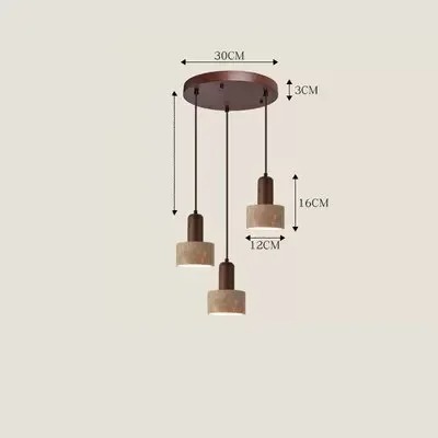 Wabi Sabi Pendant Light Designer Retro Stone Light Bedroom Bedside Dining Lights（WH-AP-676）