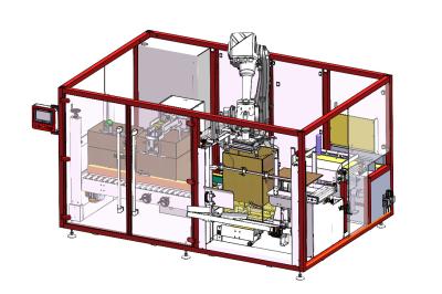Beverage Food Robotic Case Packer Syrup Bottle Packing