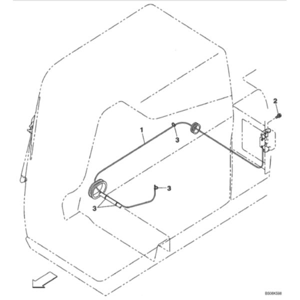 CASE Windshield Washer KHR2261 Reservior Tank For CASE Excavator Parts