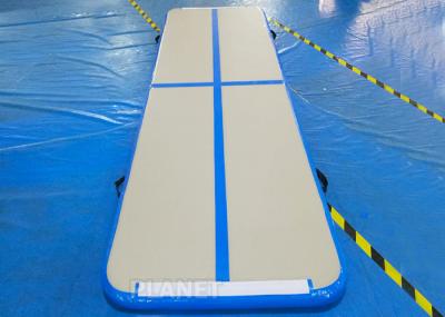 Practical Inflatable Air Track Mat 3 X 1 X 0.1 M Electric Air Pump With Velcro