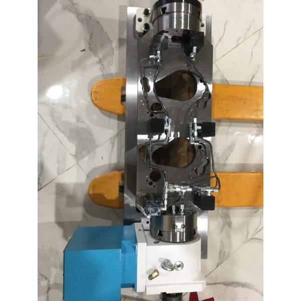Precision 170mm 4th Axis CNC Rotary Table With Motor / Bearing Steel Construction