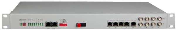 Multiplexor de fibra 32Voz+4E1+4FE+4RS232