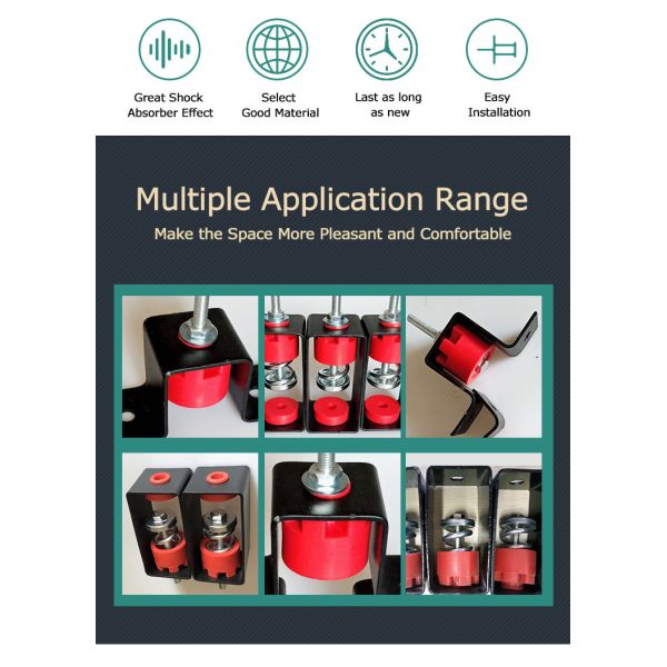 Resilient Joiner Bracket Ceiling Rubber Vibration Isolator