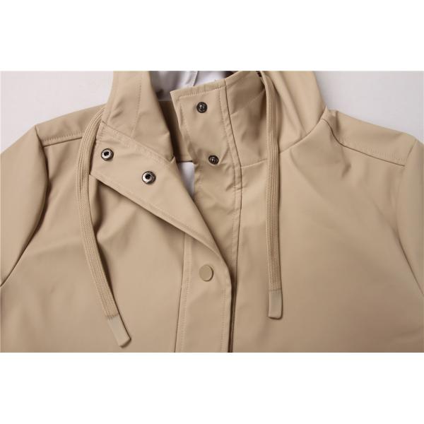 Long Sleeve Casual Womens Longline PU Leather Coat