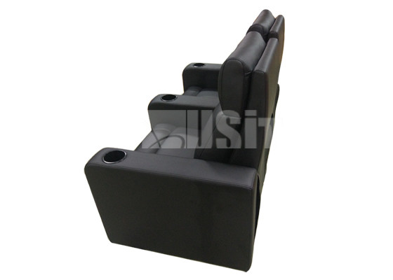 Синтетический стул кино дома кожи ПУ с логотипом вышивки