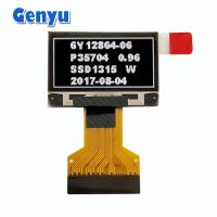 Graphique en blanc Affichage OLED de 0,96 pouce 128 * 64 points 0,5 mm 30 pin Connecteur FPC