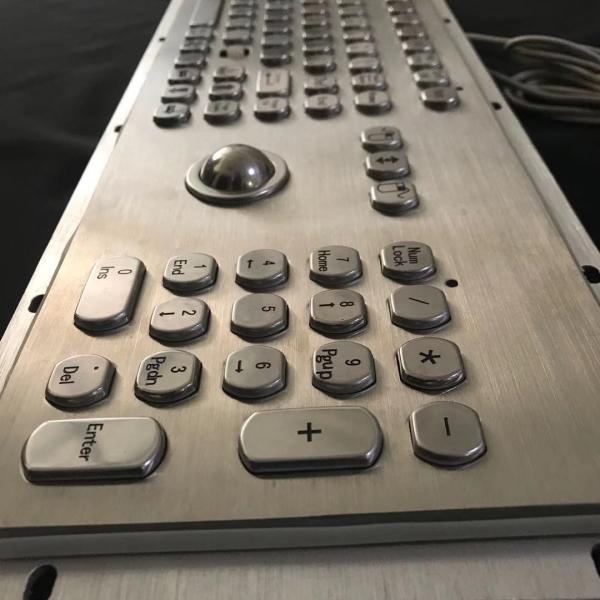 Тип водоустойчивая клавиатура 106 ключей, промышленная клавиатура компьютера металла ранга