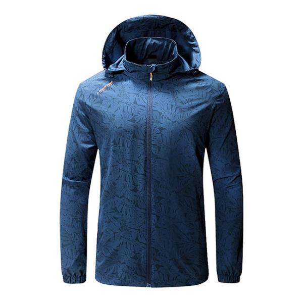 Jaquetas corta-vento com capuz e estampas leves de fábrica com logotipo personalizado do fabricante original