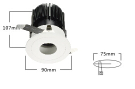 2700K греют белые света СИД Dimmable УДАРА 900Lm вниз, IP20 изолированный водитель с СИД Кри