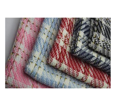 In Stock Yarn Dyed 100 Polyester Fragrant Breeze Tweedy Fabric for Women's Autumn and Winter Coat Clothing