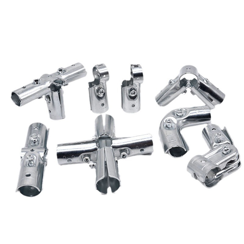 HJ-13 Clamp Joint for Modular Structure Coated Pipe Fitting Metal Connector for 28mm Lean Pipe Rack System