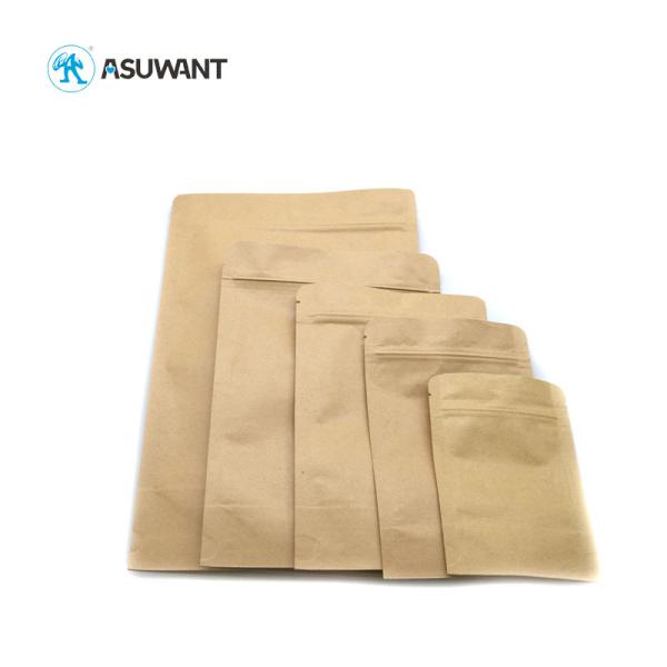 Прокатанные Пп напечатали упаковку кофейного зерна сумок молнии бумаги Крафт с окном