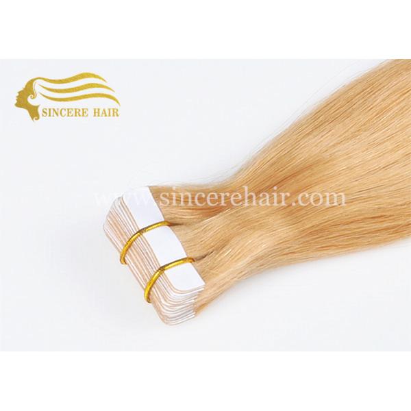Hot Sale 22 Inch Tape In Hair Extensions for sale, 55 CM Straight Blonde Color Tape In Remy Hair Extensions For Sale 20