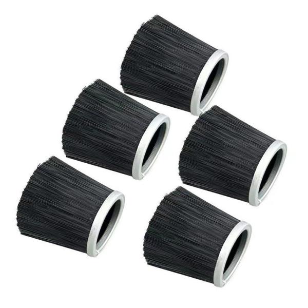 Pincel de selo de nylon industrial personalizado Pincel circular de lado de ferida Pincel de cálice de vácuo Pincel para aspirador