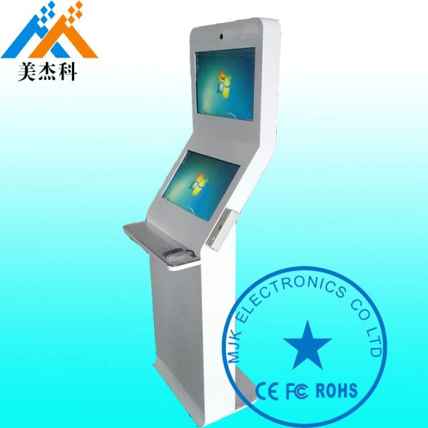 Windows Os Shockproof Free Standing Digital Signage Kiosk 32 Inch Double Screen