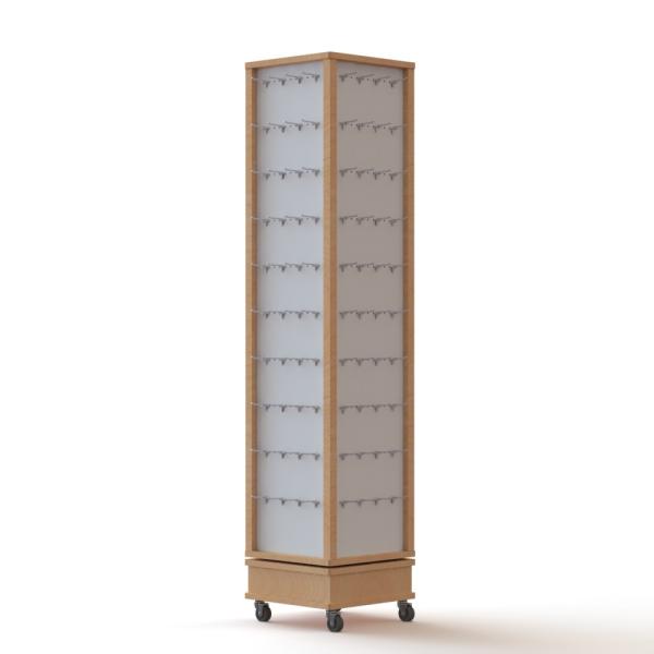 Electronics Products MDF Pegboard Display Racks Maple Color