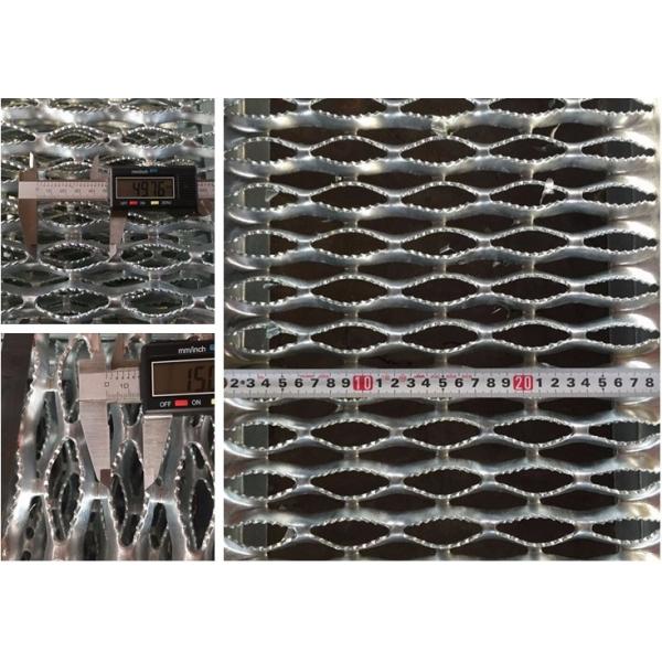 Aluminum Alloy Perforated Anti Skid Metal Plate Crocodile Jaw Type 1-3mm Thick