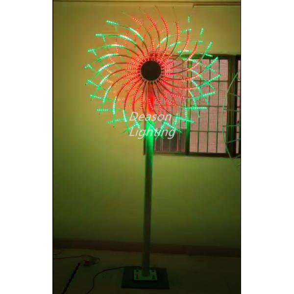 Flower Shaped Led Christmas Firework Lights Outdoor Landscape Decorations