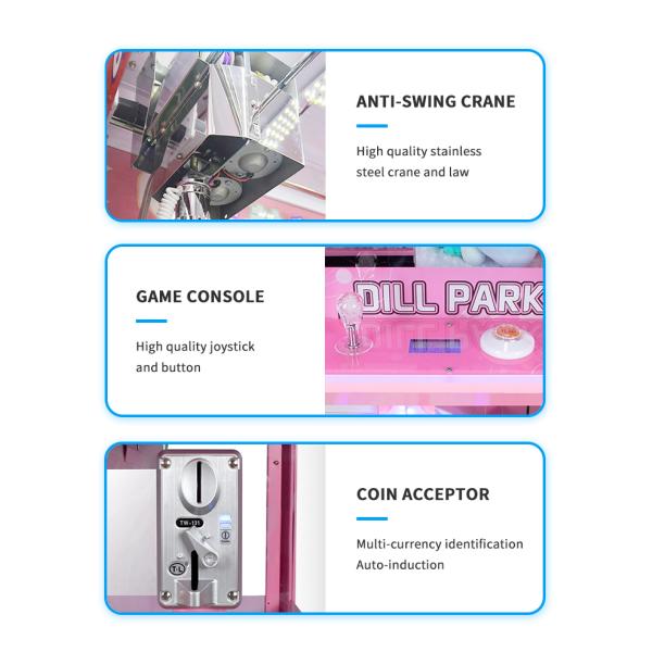 Полный размер Машины Кляп Candy Grabber Зона развлечений 80 кг Вместимость для развлечений