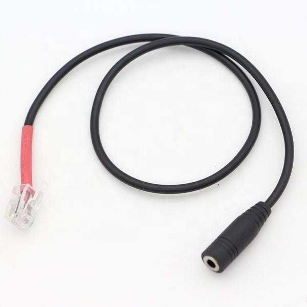 RJ9 RJ10 to Female 3.5mm CTIA Plug Audio Jack Headset Adapter Cable for Office Phone