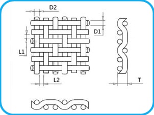 Stainless Steel Three Heddle Weaving Wire Cloth for Industry Filters