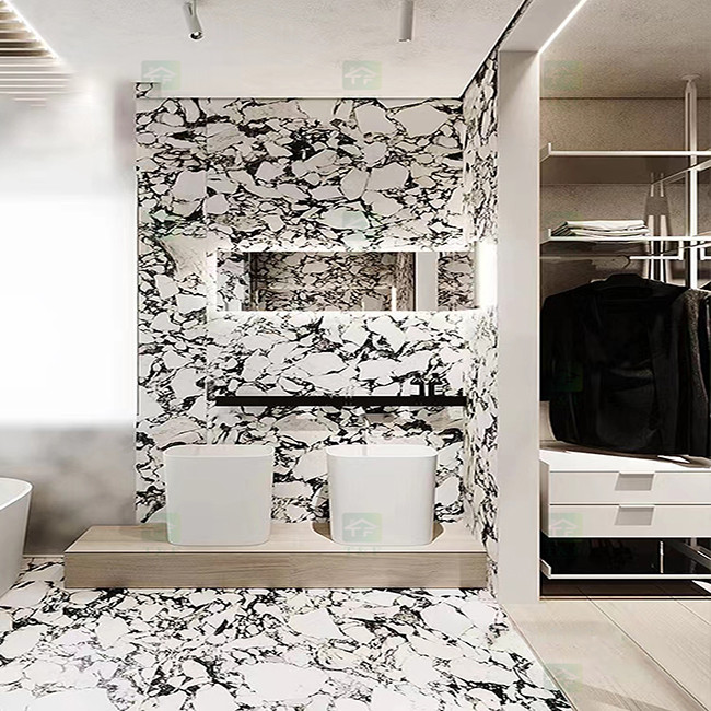 Telhas rústicas da porcelana de pedra luxuosa do olhar de 600x1200 Matt Glazed Porcelain Tiles Marble