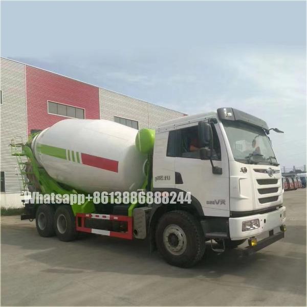 Three Axle  Faw  Cement Mixer Truck      Agitating Lorry
