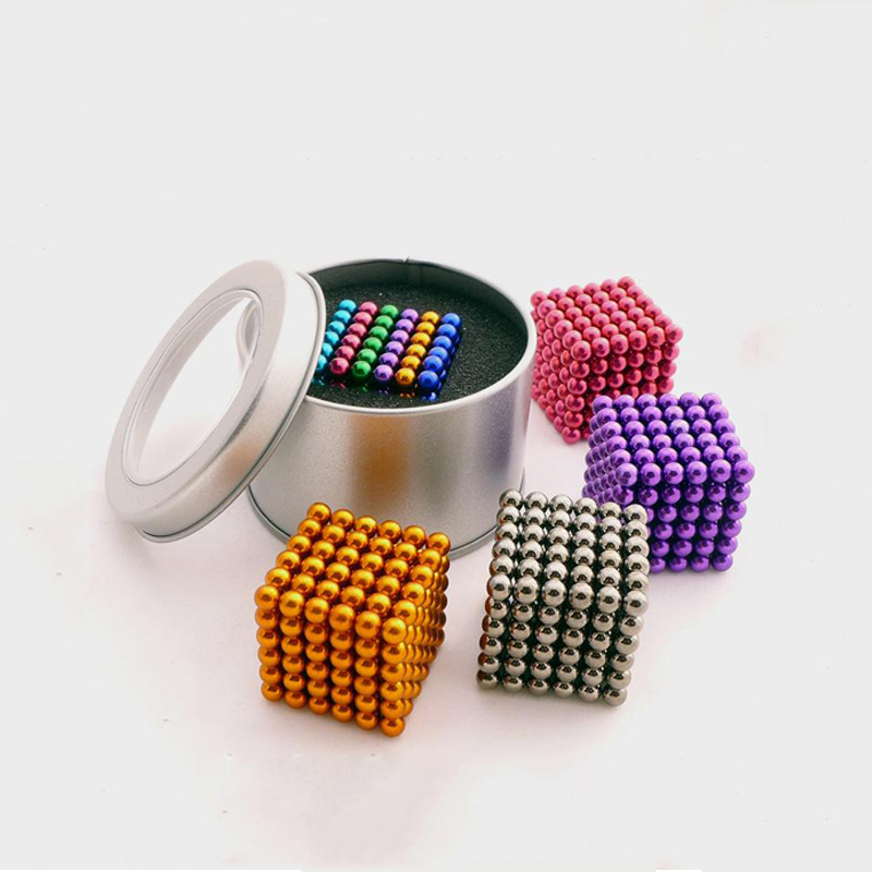 N35  NdFeB Sphere Magnet 216pcs 5x5x5mm Colorful Neo Cube Magnet