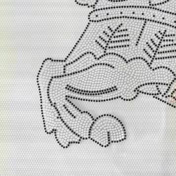 Clothing Fabric Pattern Heat Transfer Vinyl PU Pieces Film 21x27cm