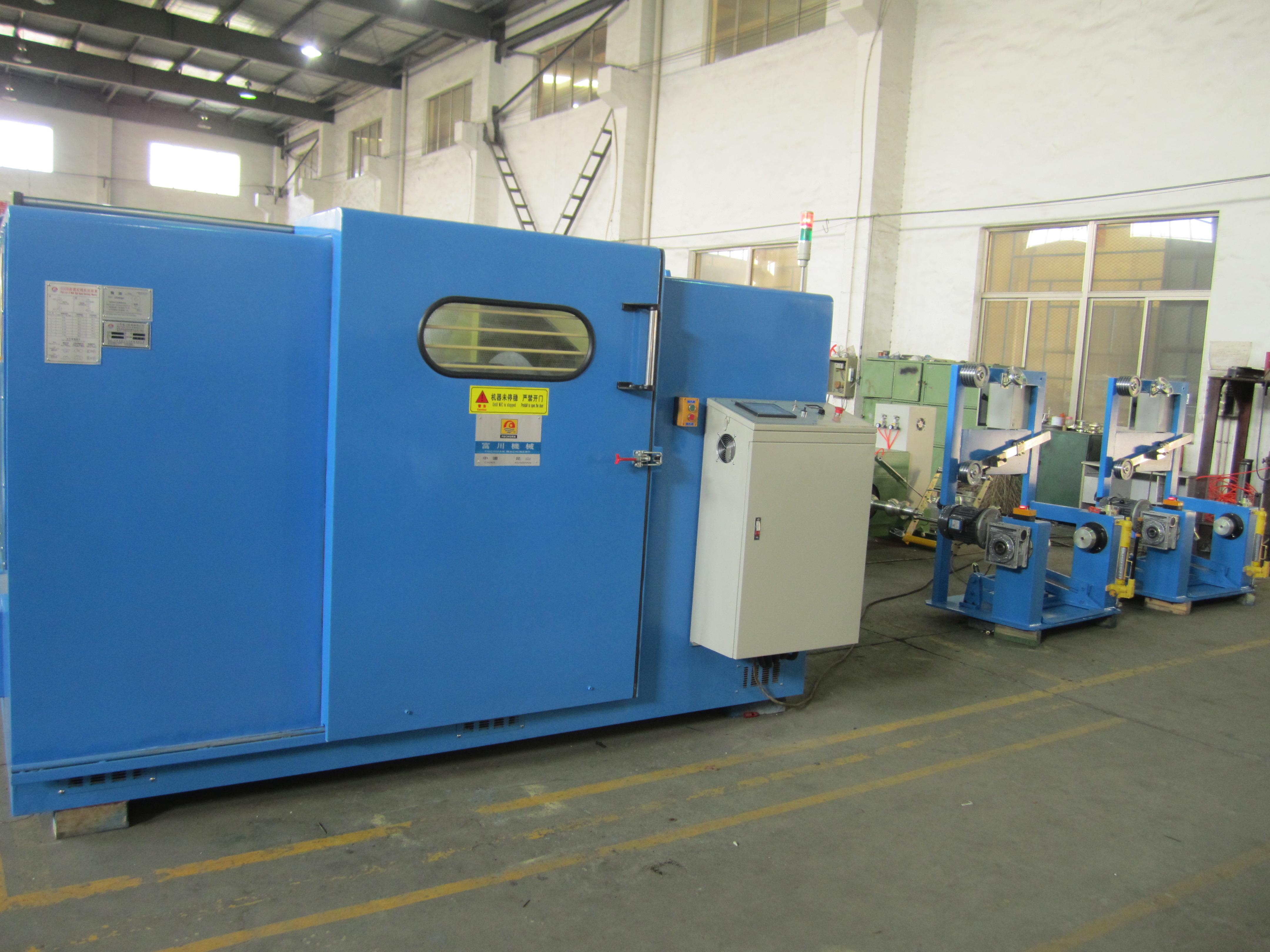 Fuchuan FC-800B Apple Green Double Twist Bunching Machine Touch Screen Operation