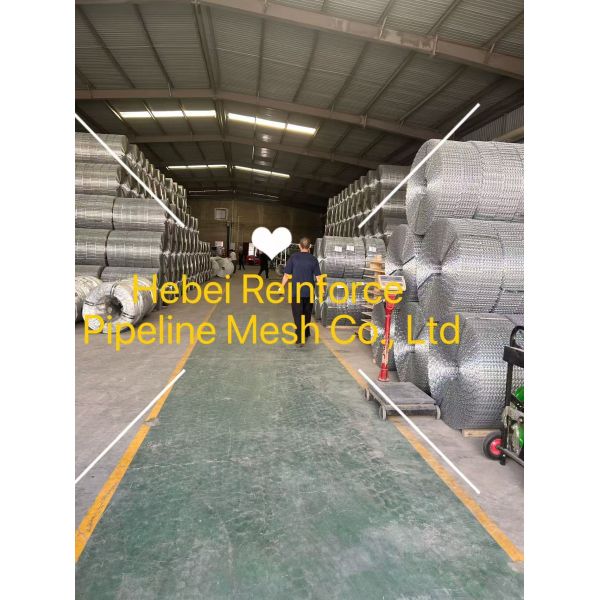 2.6MM Welded Galvanized Wire Pipe Line Reinforcing Mesh For Subsea Gas And Oil Pipeline