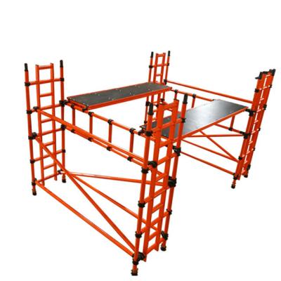 Orange Fiberglass Mobile Scaffolding Tower DIN4422 Standard