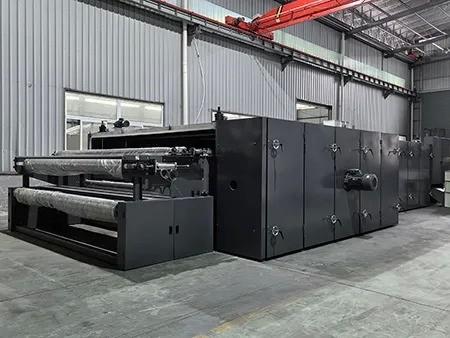 Double Belt Thermal Bonding Hot Air Oven Thermal Oil 10M Hot Air Circulating Oven