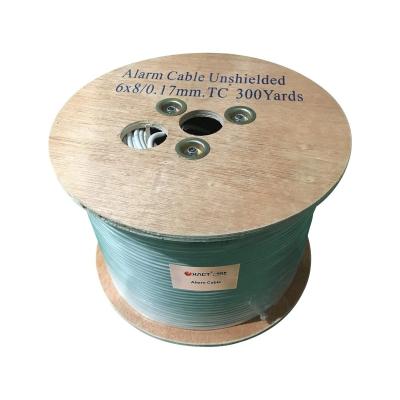 Cabos de alarme blindados 24x0,22mm2 7*0,2mm TCCA condutores de cadeia branca PVC revestimento exterior