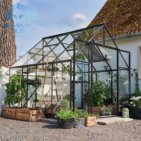 Hortícola de cristal aislador moderada del invernadero de la flor ventilado